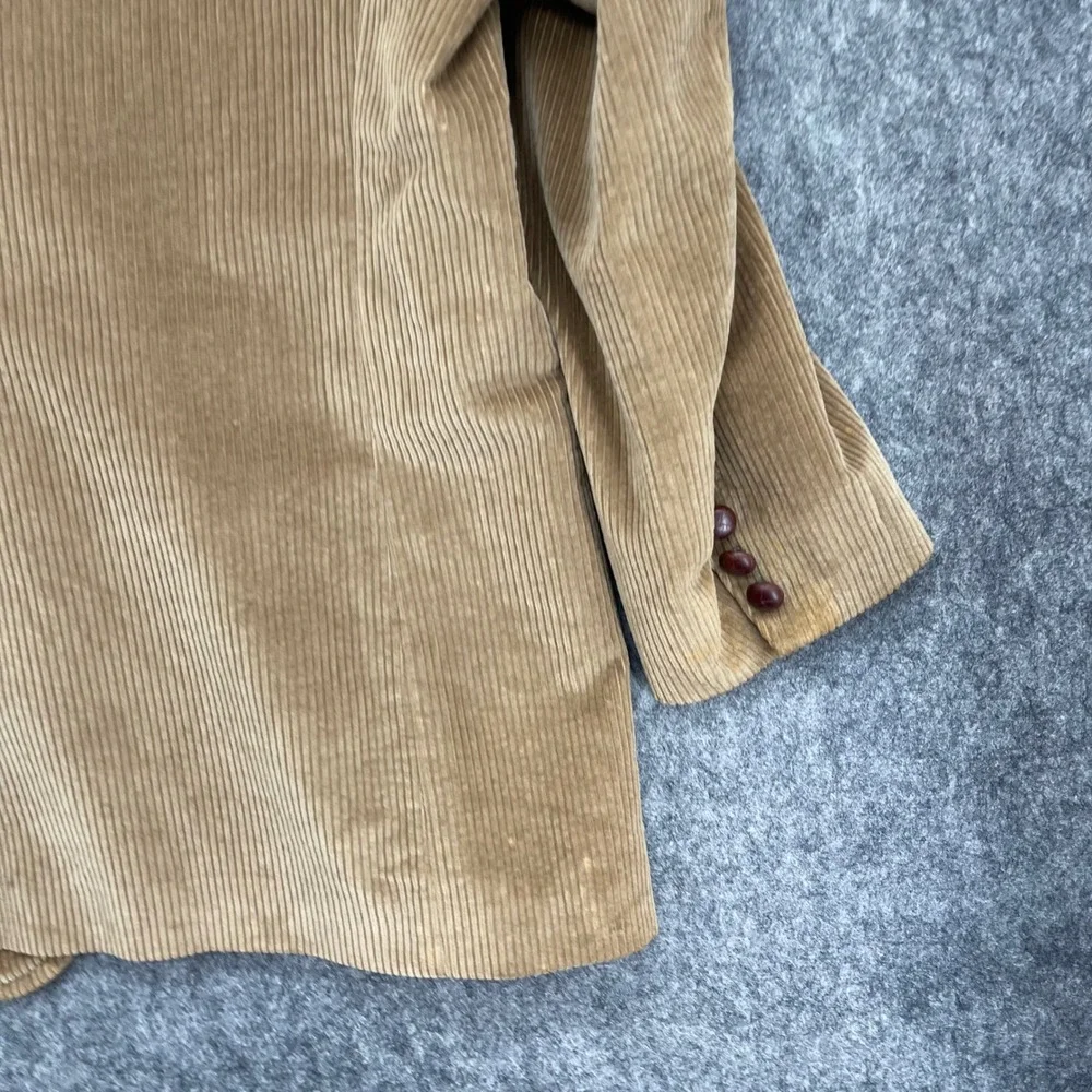 Brooks Brothers Corduroy Blazer Mens 44R Sport Coat Two Button Made in USA